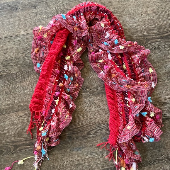 Unique boho Anthropologie woven Scarf - Picture 4 of 7
